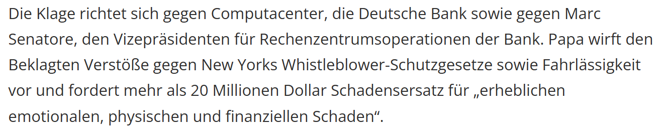 Sicherheitslücke bei der Deutschen Bank