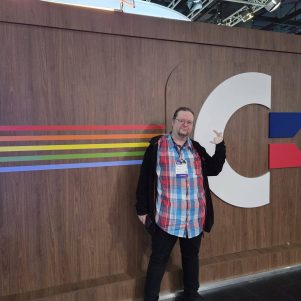 Amitac auf dem Commodore-Stand der letzten Gamescom.