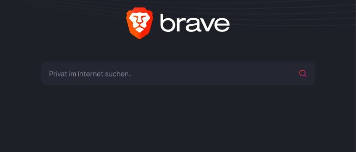 Webseite der Suchmaschine Brave Search