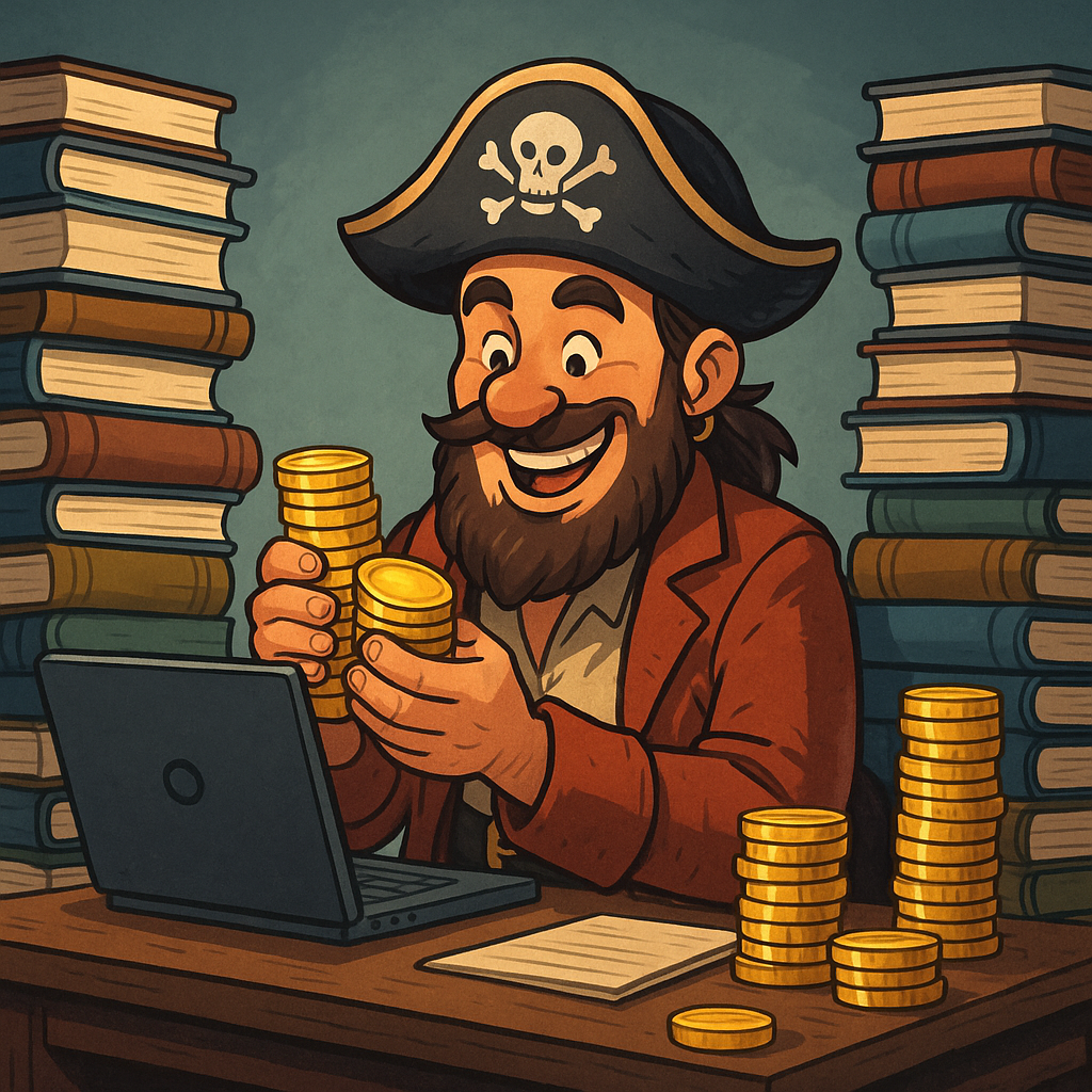 E-Book-Pirat 2.0: Früher Planke, heute WLAN.