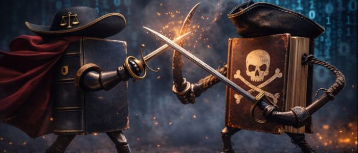 Symbolbild: Juristischer Konflikt zwischen OCLC und Anna’s Archive um WorldCat-Daten.