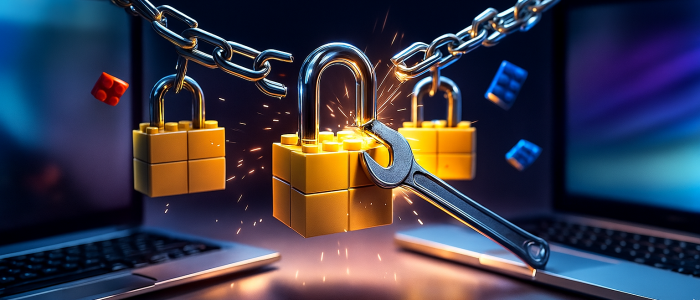 Digitale Blockaden: DRM und Anti-Umgehungsgesetze bauen künstliche Mauern zwischen Nutzer und Gerät.