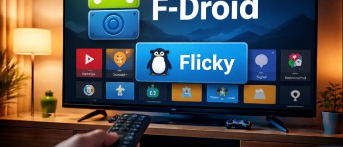 Flicky bringt F-Droid mit einer TV-optimierten Oberfläche auf Android-TV-Geräte.