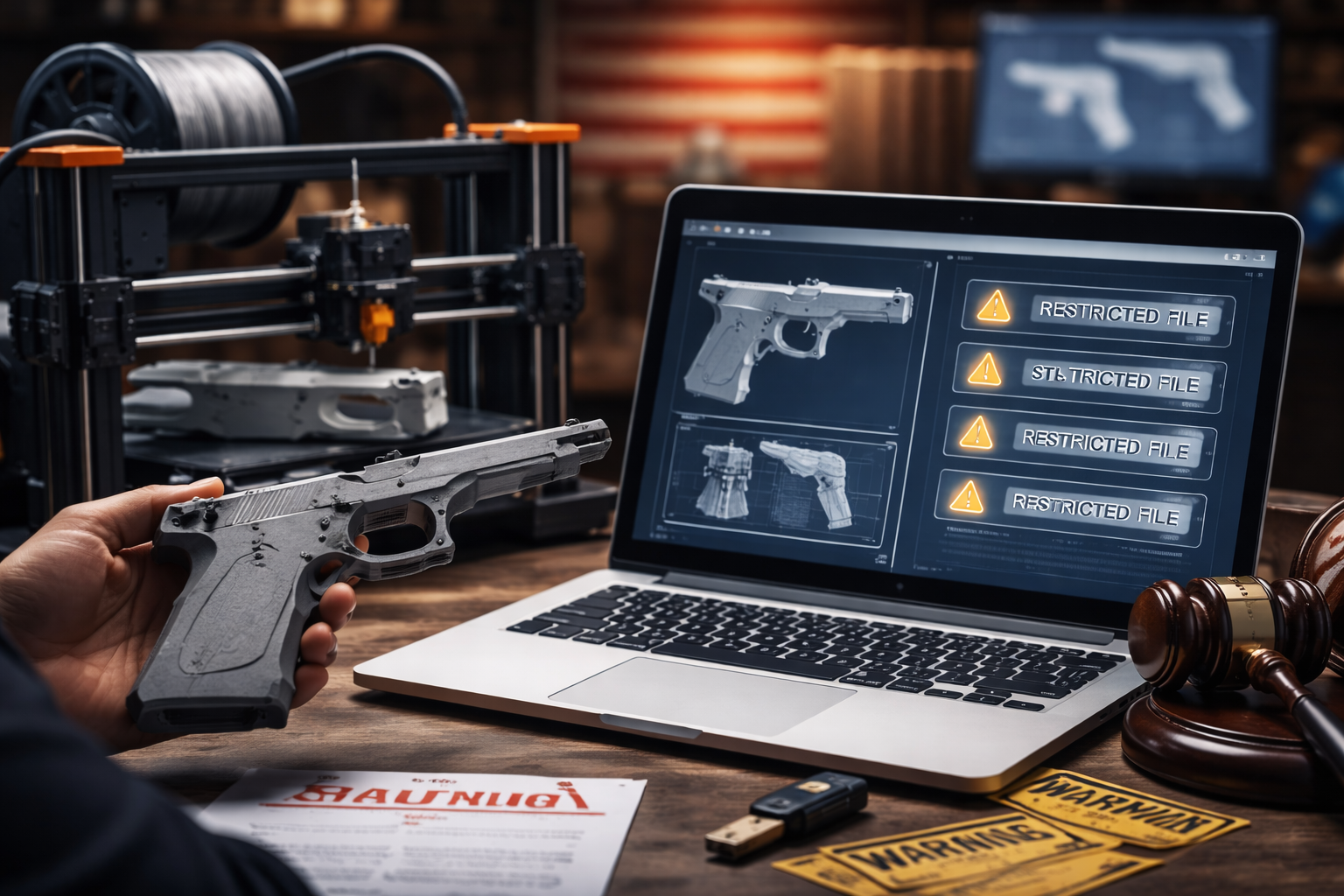 3D-Drucker im Zentrum der neuen US-Gesetzesinitiativen gegen „Ghost Guns“.