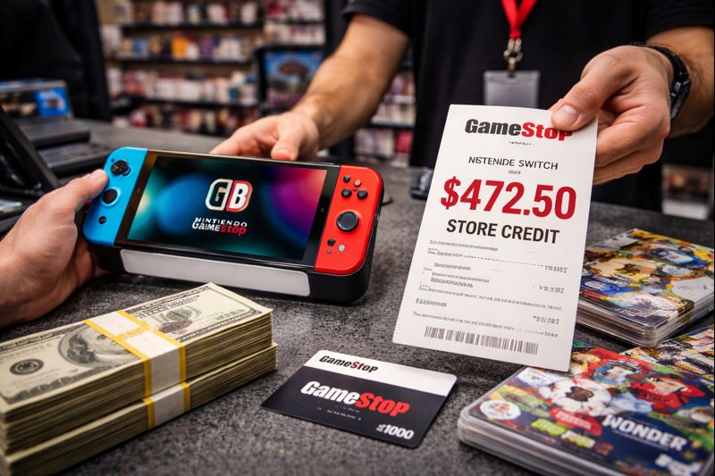 Symbolbild: Nintendo Switch 2 und Store Credit im GameStop-Umfeld.