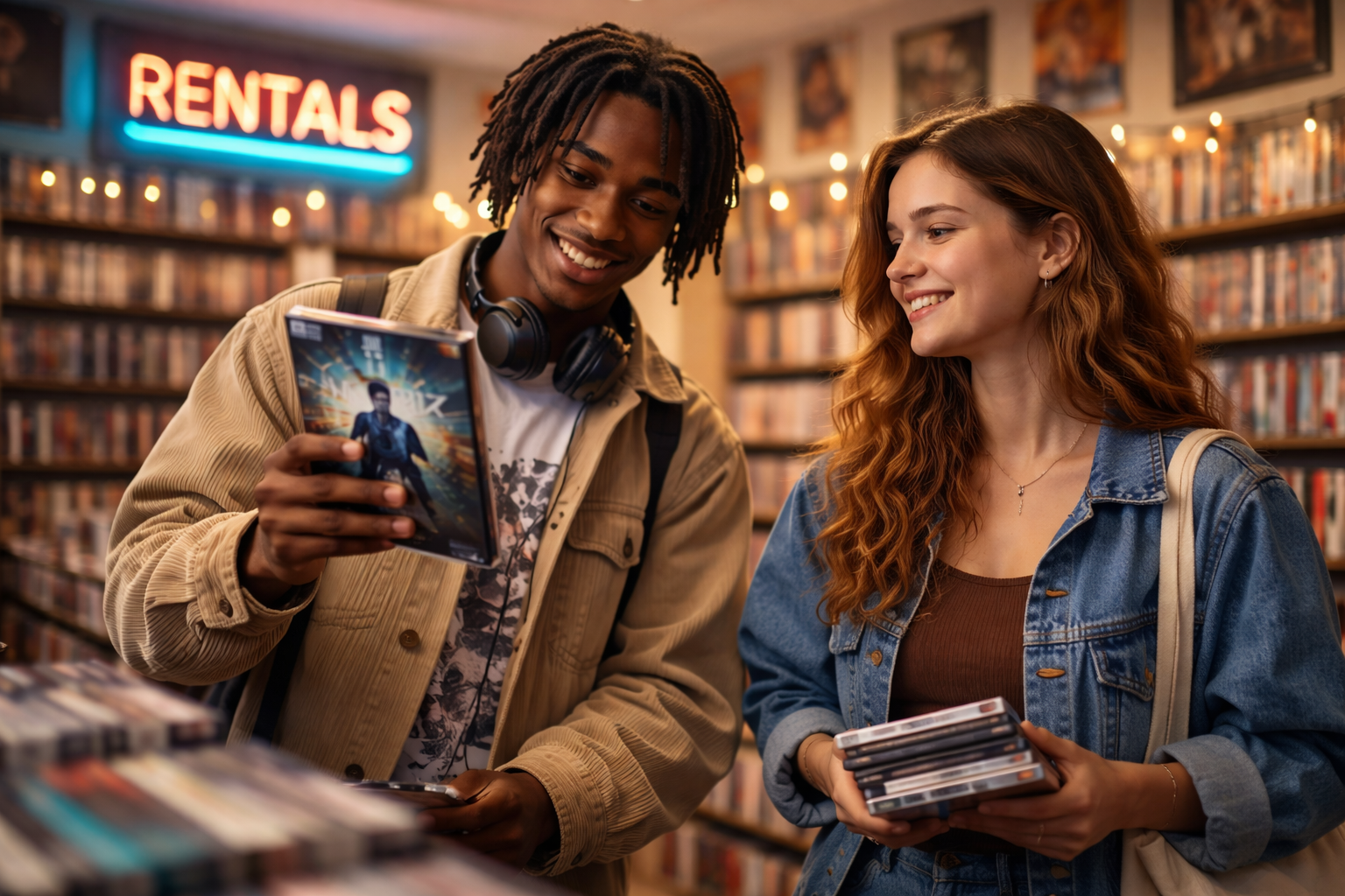 Gemeinsam stöbern statt endlos scrollen: Das DVD-Comeback wird auch zum sozialen Erlebnis.