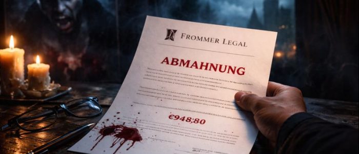 Abmahnung mit Gruselfaktor: Für den Vampirfilm „Sinners“ fordert Frommer Legal bis zu 948,80 Euro.