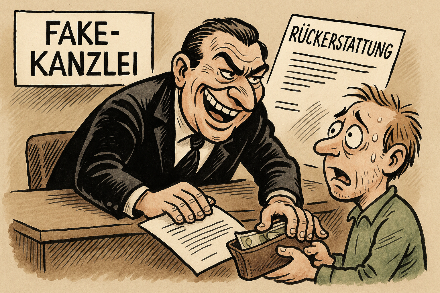 Anwaltsbetrug: Wo angebliche Entschädigungen locken, lauert oft nur die nächste Falle.