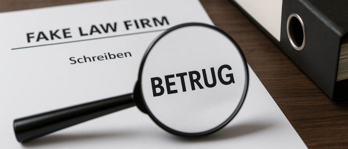 Betrug im Anwaltslook: Ein angebliches Kanzleischreiben entpuppt sich als Teil einer professionellen Abzock-Masche.