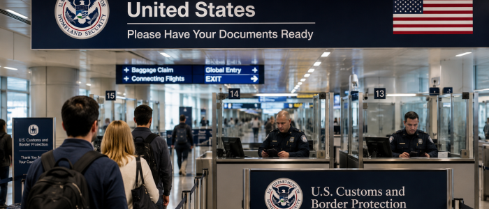 Ein Grenz-Checkpoint in die USA