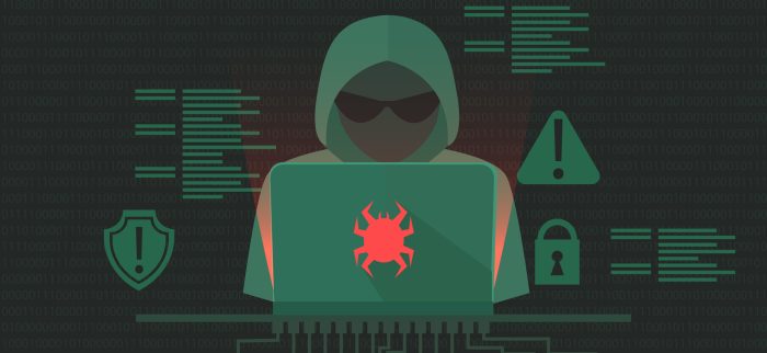 Ein Cyberkrimineller bei der Arbeit
