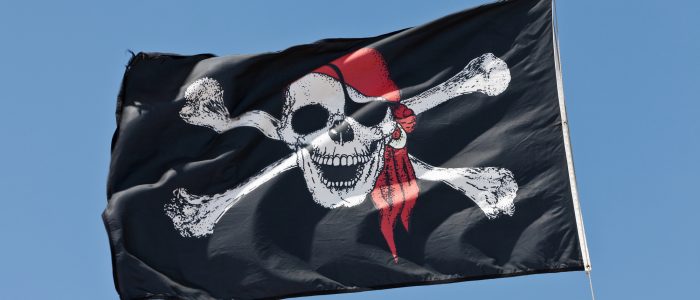 Eine Piratenfahne