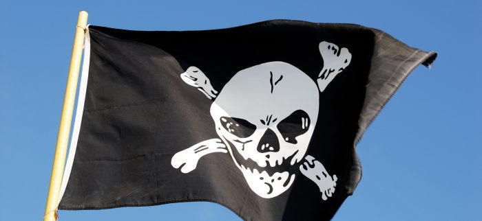 Eine Piratenfahne