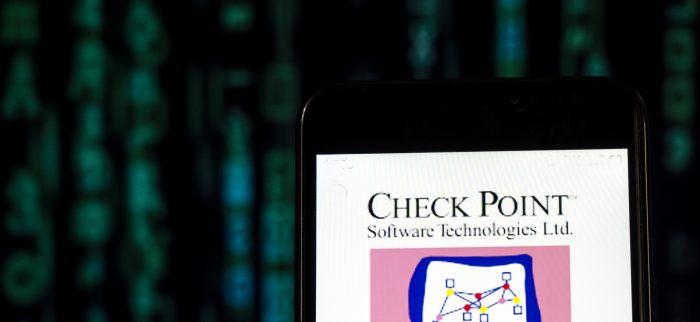 Das Check Point Software-Logo auf einem Smartphone