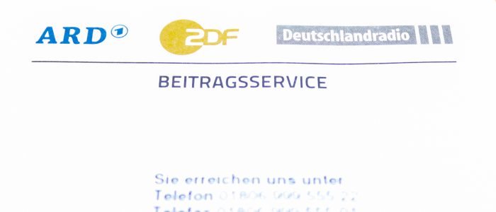 Ein Schreiben des Beitragsservice von ARD, ZDF und Deutschlandradio