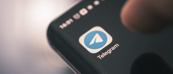 Die Telegram-App auf einem Handy