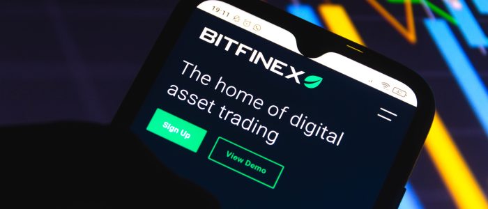 Bitfinex auf einem Smartphone