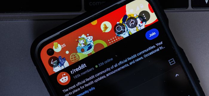 Reddit auf einem Smartphone