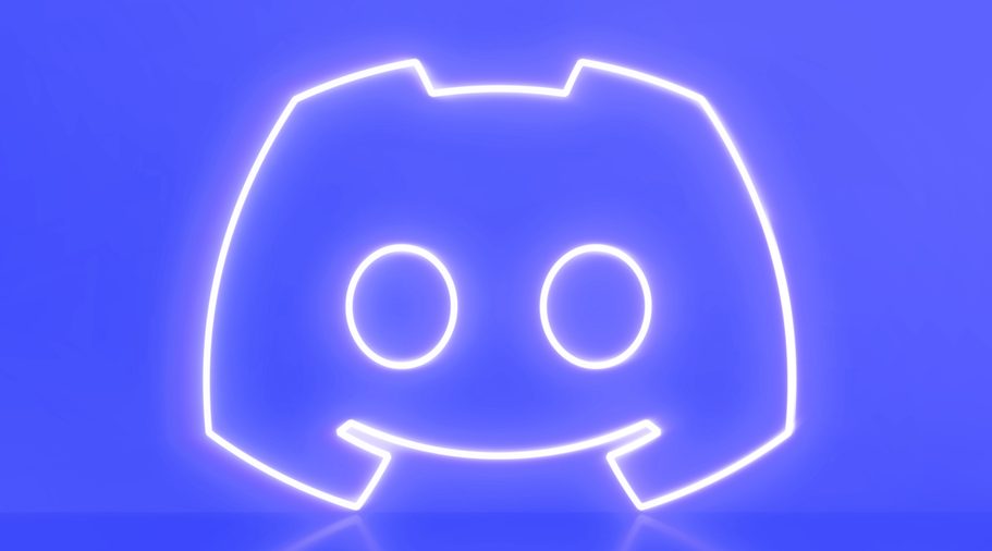 Leuchtendes Discord-Logo