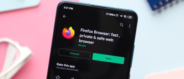 Firefox App im Google Play Store