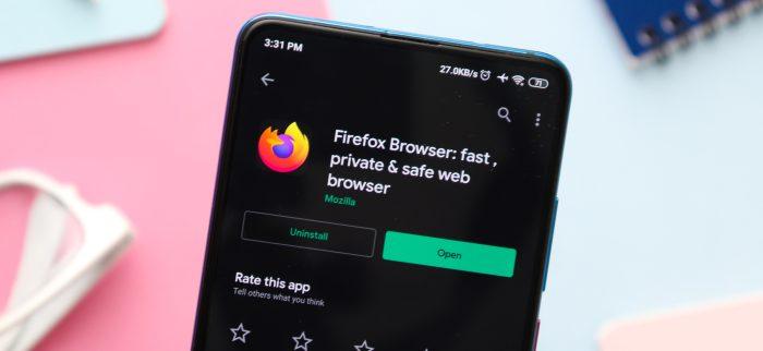 Firefox App im Google Play Store