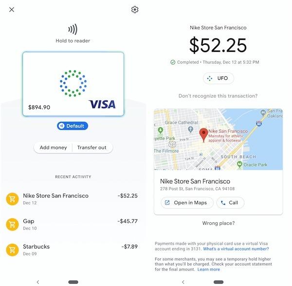 Google Pay Visa