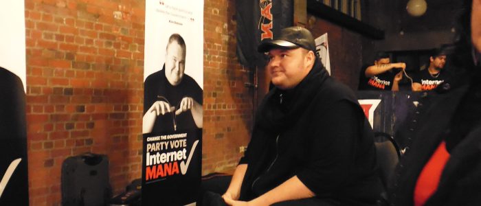 Kim Dotcom, Internet Mana Party am 03.10.2014.