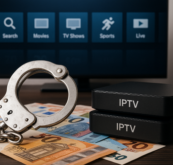 Streaming, zahlen, sitzen? Der Fall Italia TV endet mit Handschellen – und über 6.000 Zuschauern im Visier der Behörden.