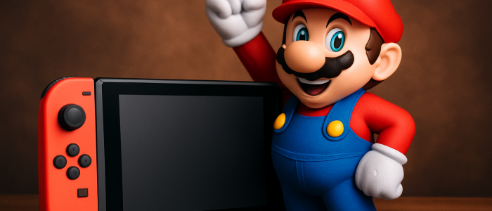Nintendo gegen Archbox:: Nintendo triumphiert: Symbolfigur Mario feiert den juristischen Sieg.
