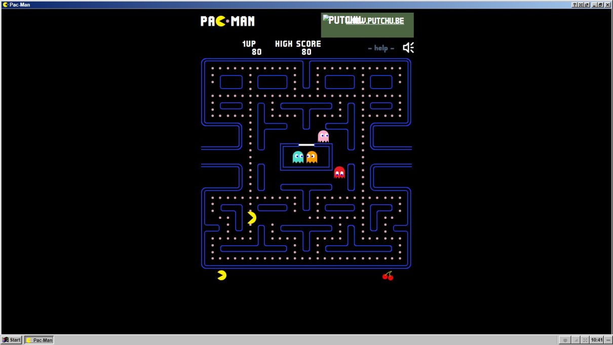 Pacman unter Windows 95 im EmuOS-Emulator