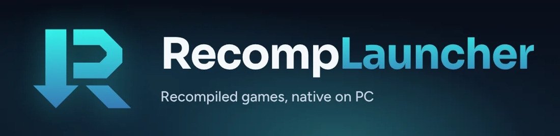 RecompLauncher - das Logo aus der Website ausgeschnitten.