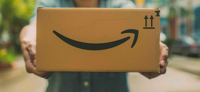 Eine Amazon Lieferbox