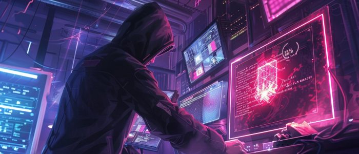 Hacker at work