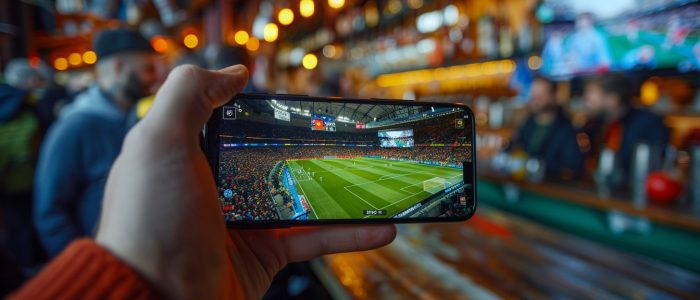 Live-Sport-Streaming auf einem Smartphone