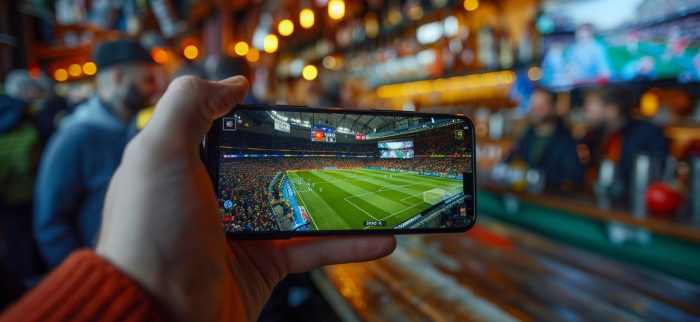 Live-Sport-Streaming auf einem Smartphone
