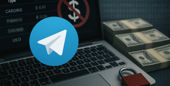 Symbolbild: Telegram im Visier – Plattform sperrt milliardenschwere Schwarzmärkte für illegale Geschäfte, Geldwäsche und Datendiebstahl.