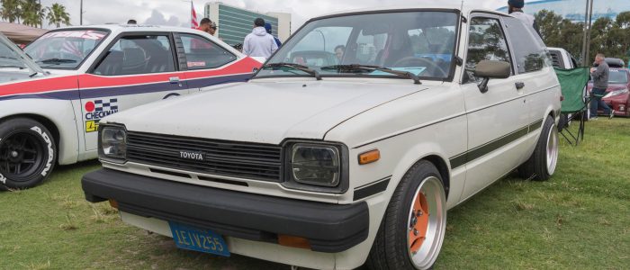 Der Käufer dieses Toyota Starlets von 1982 braucht sich um seine Kundendaten wahrscheinlich nicht zu sorgen