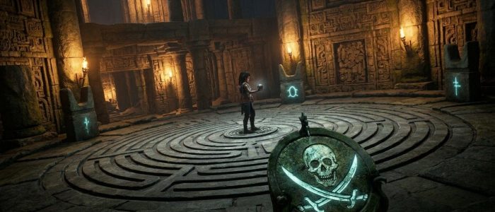 Resonance geleakt: Piratensymbol in einer düsteren Spielszene von A Plague Tale Legacy