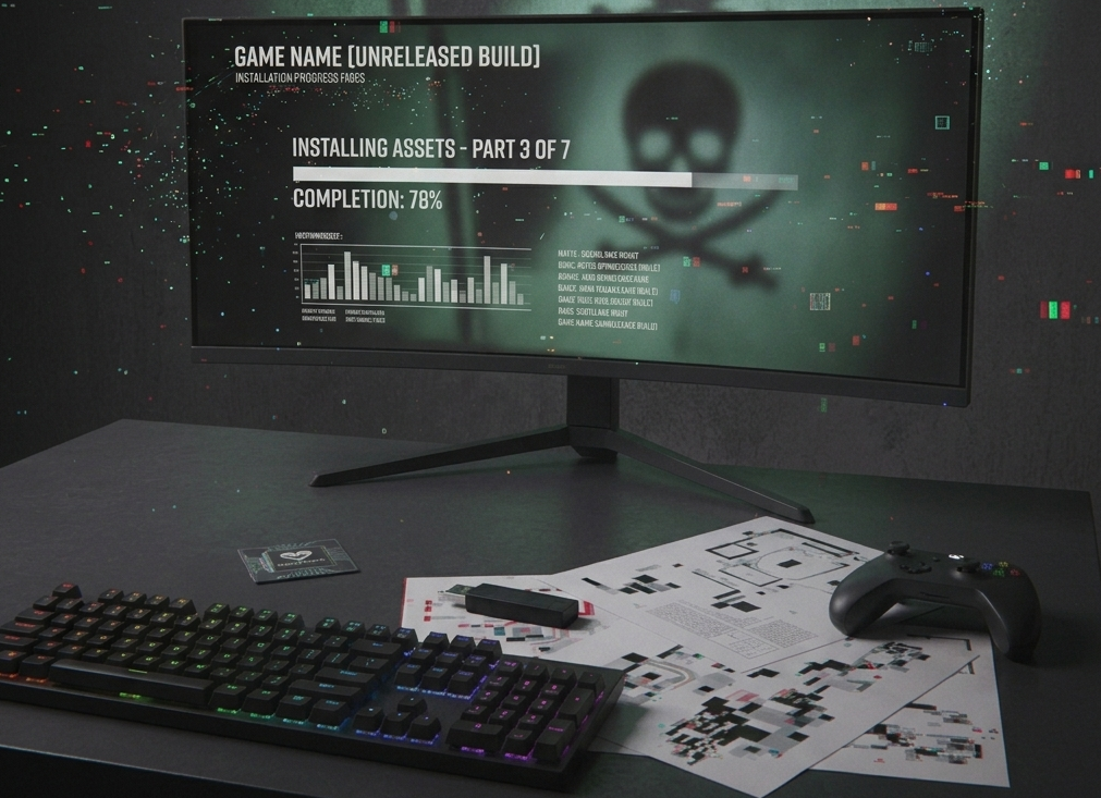 Resonance geleakt: Gaming-PC und Piratensymbol stehen für eine vorzeitig verbreitete PC-Version