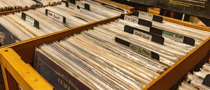 Vinyl-Verkäufer, Schallplatten