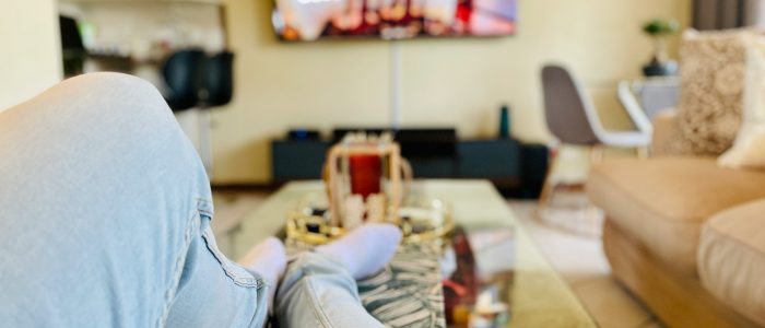 watching tv