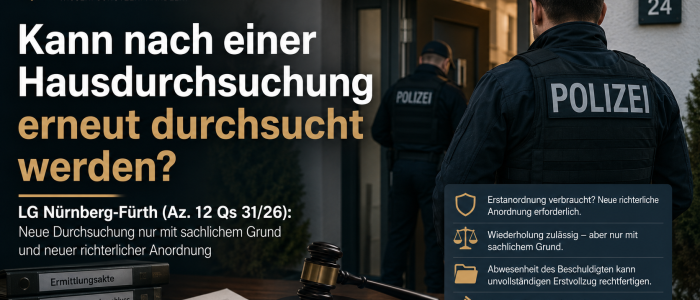 Zweite Hausdurchsuchung
