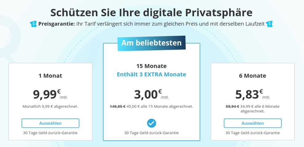 Preissturz bei hide.me