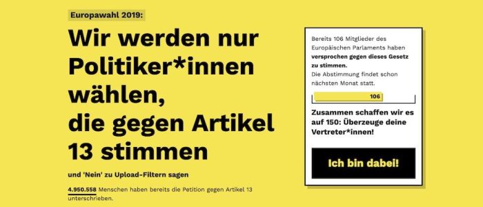 Artikel 13 pledge2019