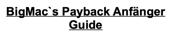 bigmacs payback anfänger guide