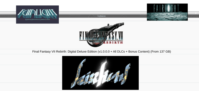 Fairlight cracked Final Fantasy VII Rebirth