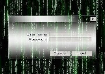 frame username password, Passwort