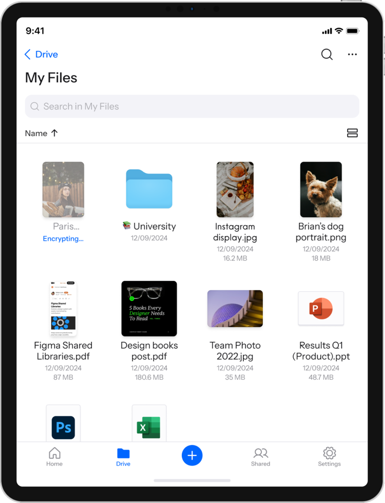 internxt, app, ipad