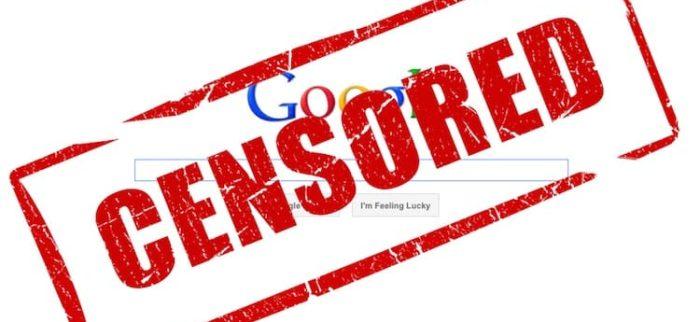 google censored, Zensur