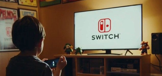 a kid playing switch 2